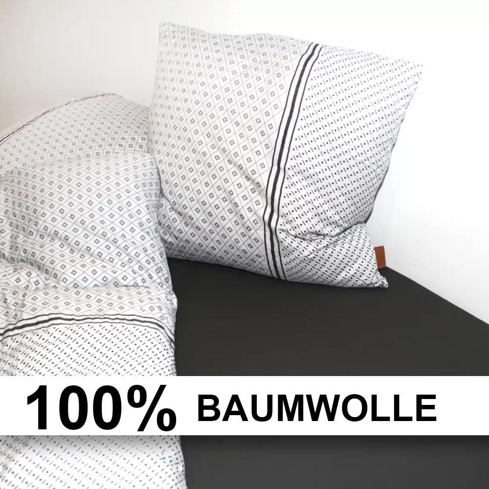 Luxuriöse Spannbettlaken aus 100% Baumwolle - 90 x 200 / 180 x 200 cm