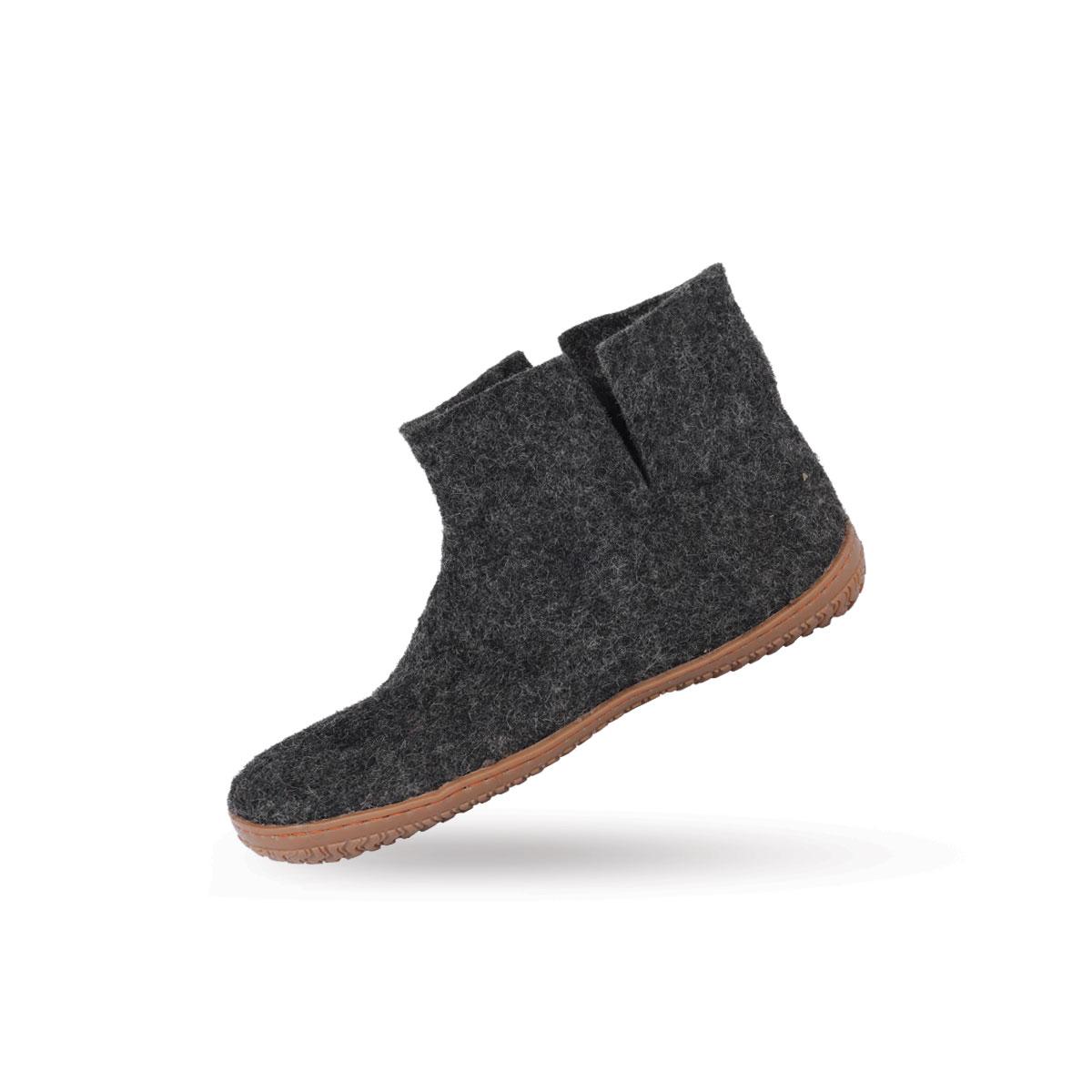 Wollstiefel (100% reine Wolle) - Modell Koks mit Gummisohle
