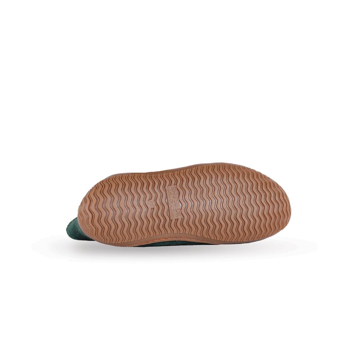 Wollstiefel (100% reine Wolle) - Model Grün mit Gummisohle