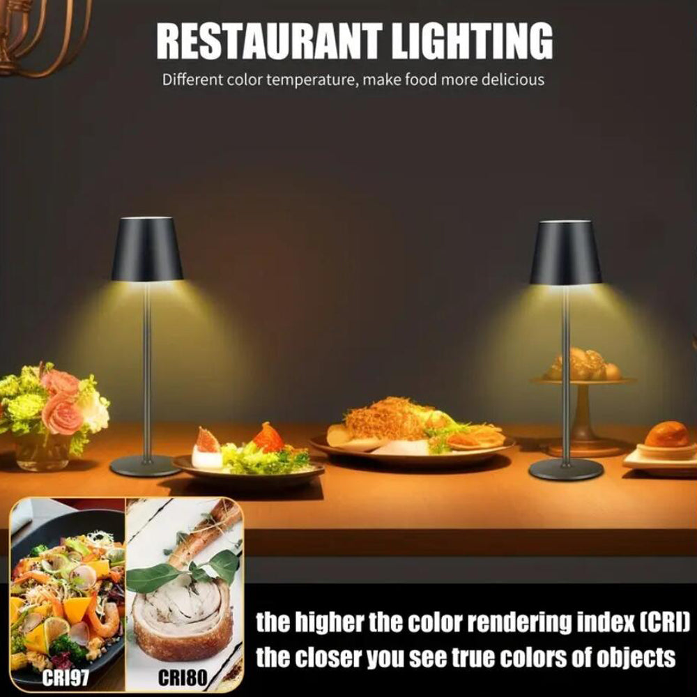 LED-Tischlampe mit Touch-Funktion und wiederaufladbar