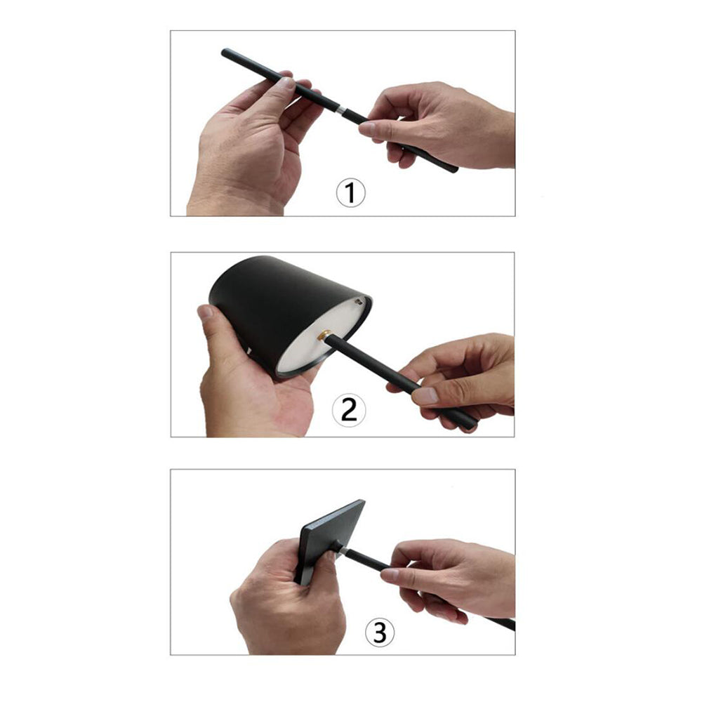 LED-Tischlampe mit Touch-Funktion und wiederaufladbar
