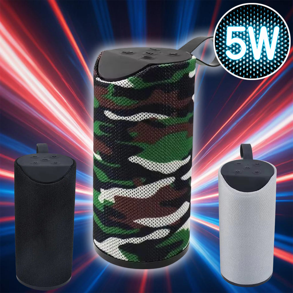 Bluetooth-Lautsprecher 5W mit Subwoofer und Stoffdesign