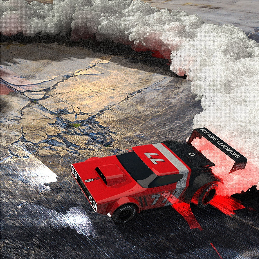 Burnout Drifter – Ferngesteuertes Auto mit Rauch-, Sound- und Lichteffekten!