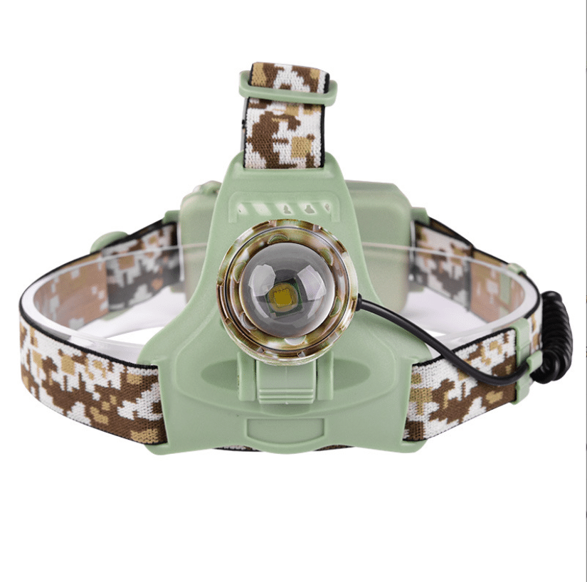 Stirnlampe mit Camouflage - leistungsstark mit 3 Einstellungen