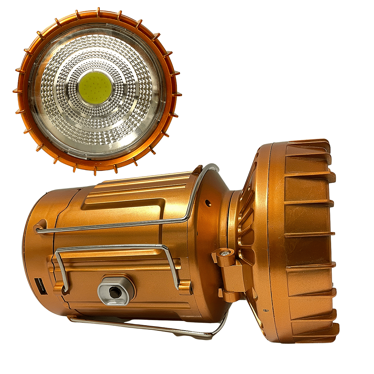 LED-Campinglampe mit Batterie – Kupfer oder Silber – solarbetrieben