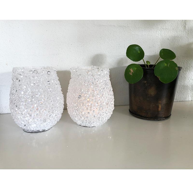 Teelichthalter aus Glas (2 Stk.) von SIA Home Fashion