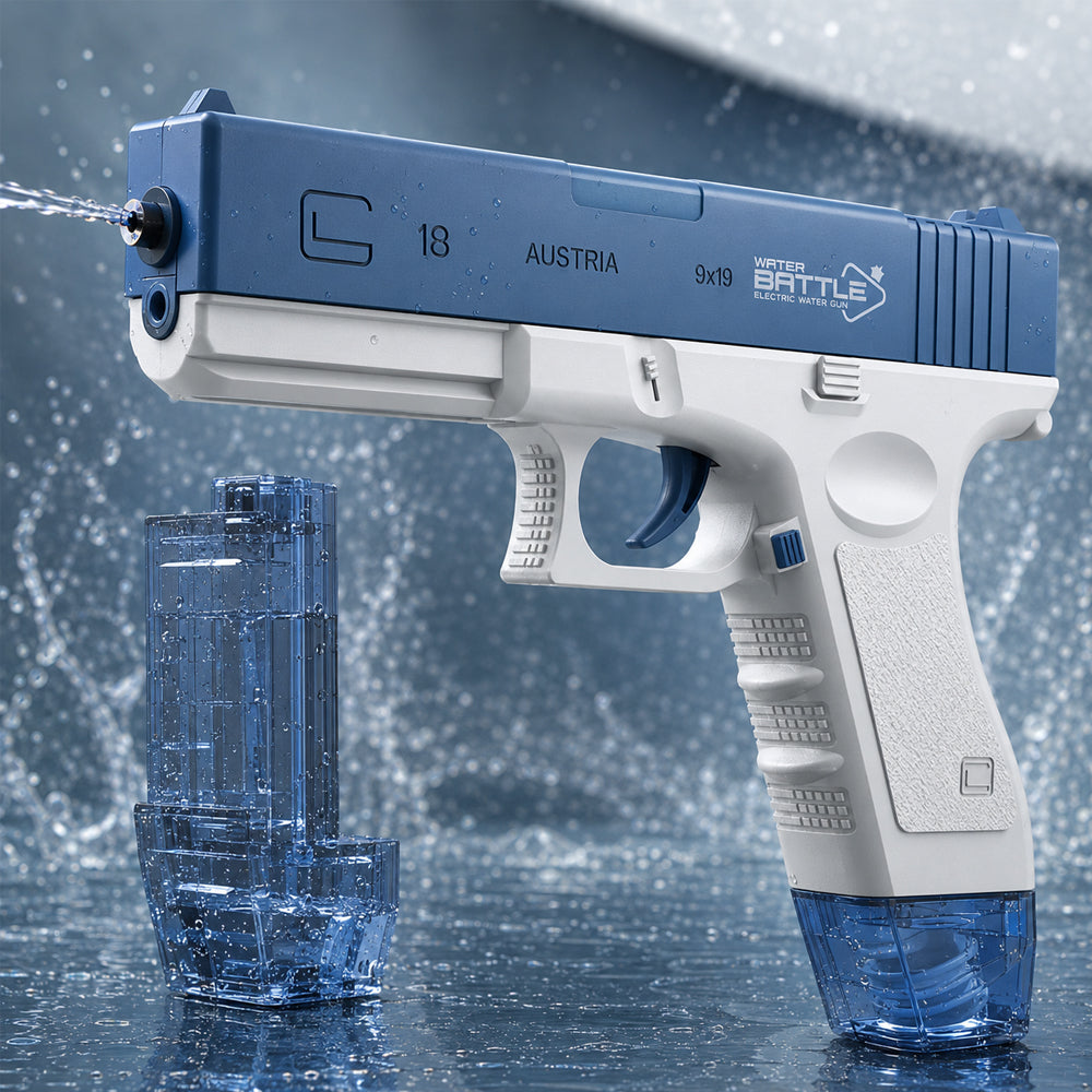 Elektrische Wasserpistole – Glock mit 2 Magazinen