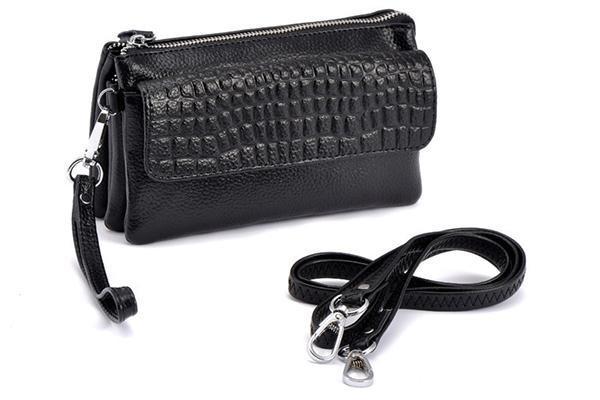 Clutch / Handtasche mit Schulter- und Handschlaufe