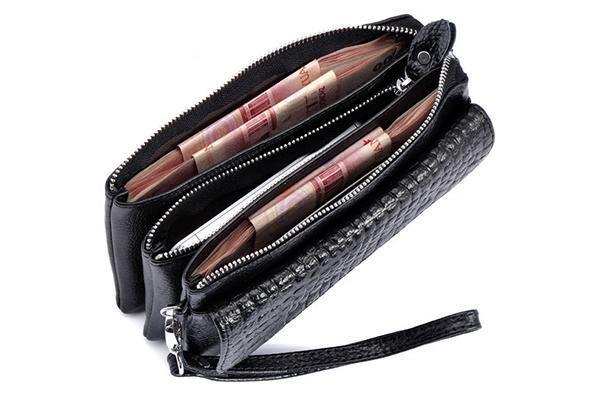 Clutch / Handtasche mit Schulter- und Handschlaufe