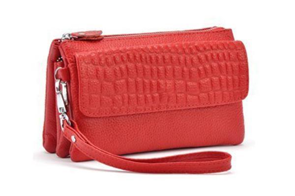 Clutch / Handtasche mit Schulter- und Handschlaufe