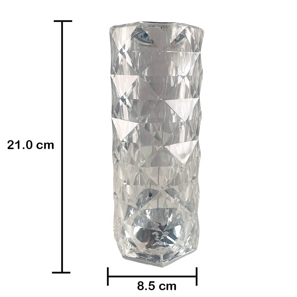 Kristall-Tischlampe mit Touch-Funktion