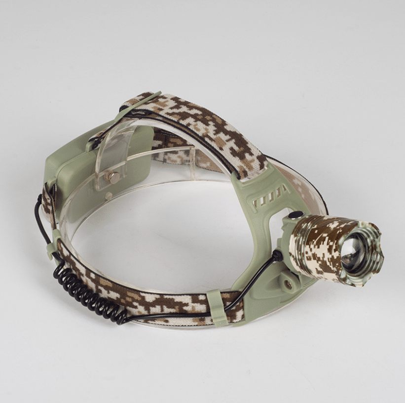 Stirnlampe mit Camouflage - leistungsstark mit 3 Einstellungen