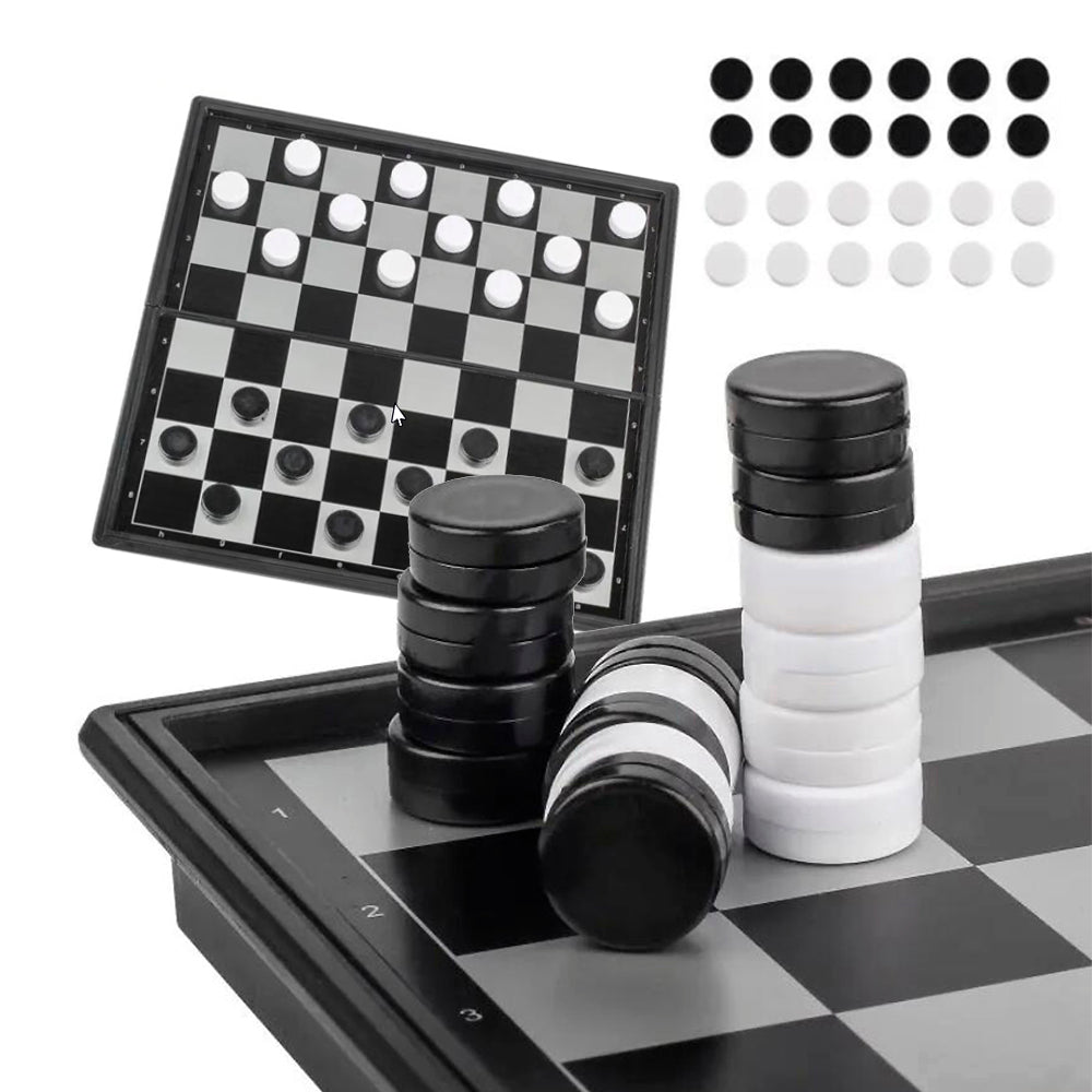 Dame – Magnetisches Spiel für Reisen und zu Hause