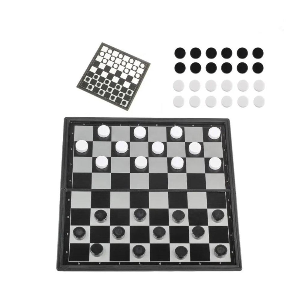 Dame – Magnetisches Spiel für Reisen und zu Hause