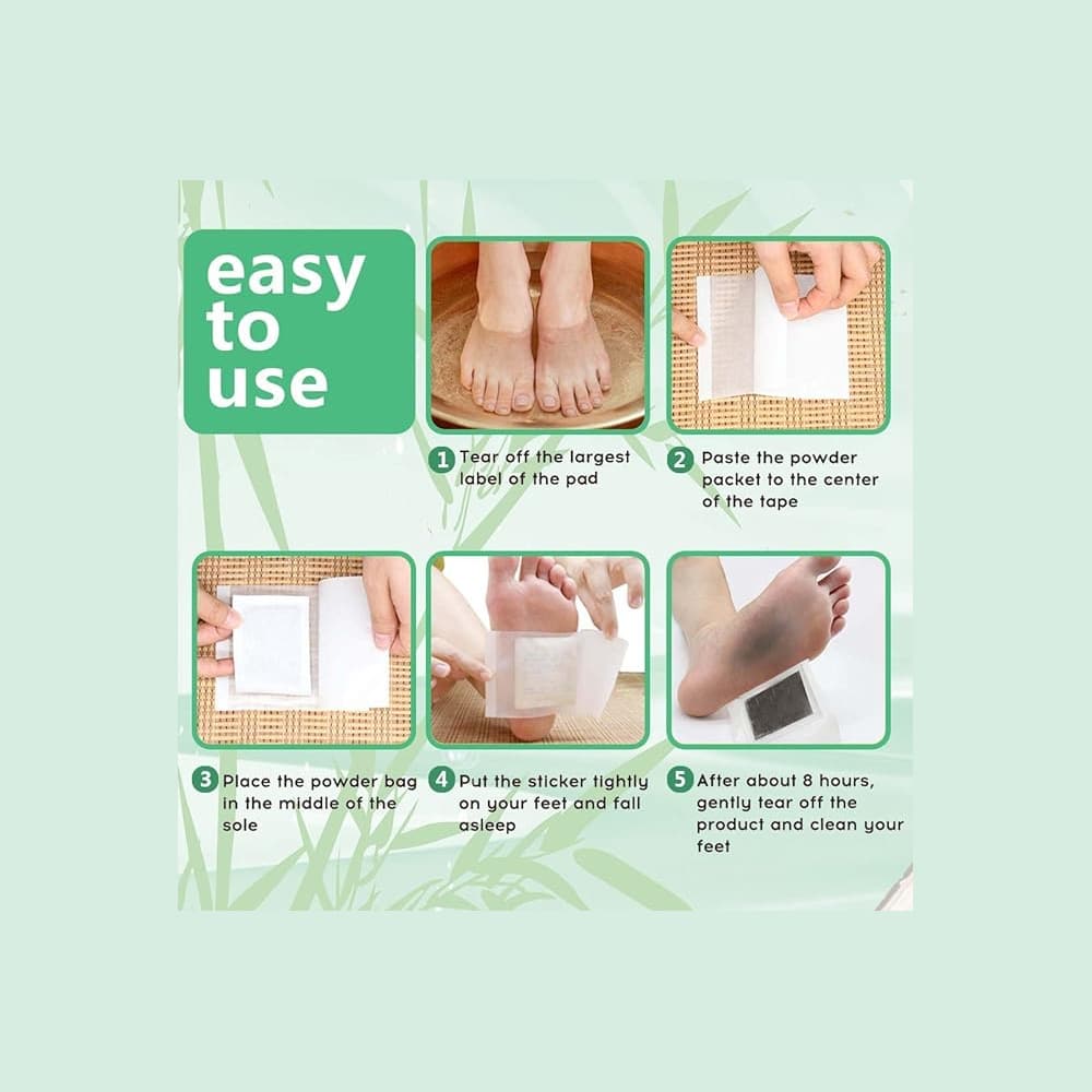 Detox Foot Patches Fuß Pflaster- 5 Tage Kur (10stk)