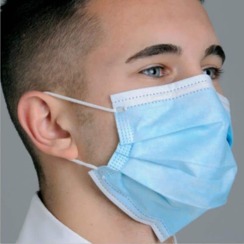 20 Stk. Mund-Nasen-Bedeckung / Masken mit 3-Lagen-Schutz – TYP IIR GEPRÜFT