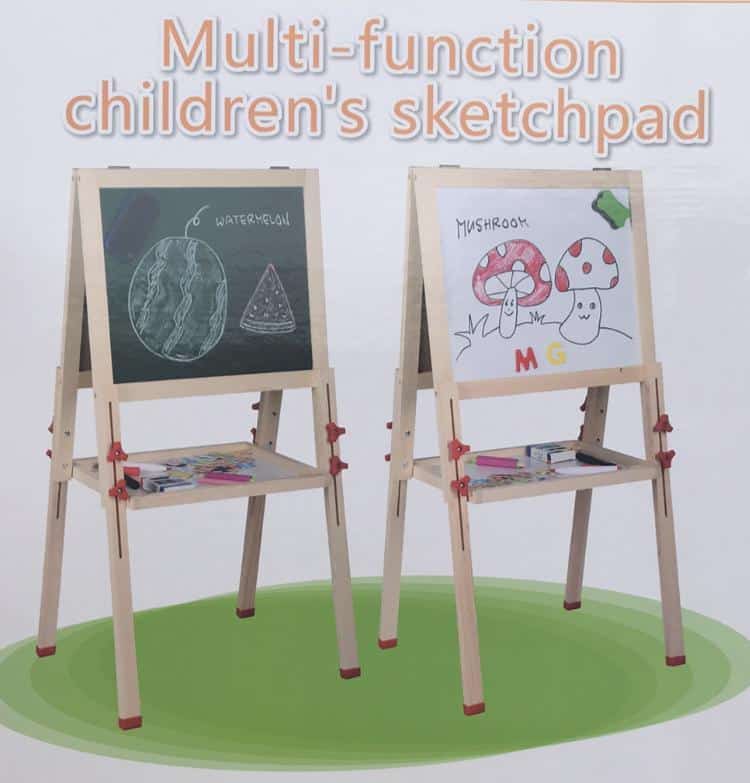 Zeichenbrett - magnetisches Whiteboard und Kreidetafel