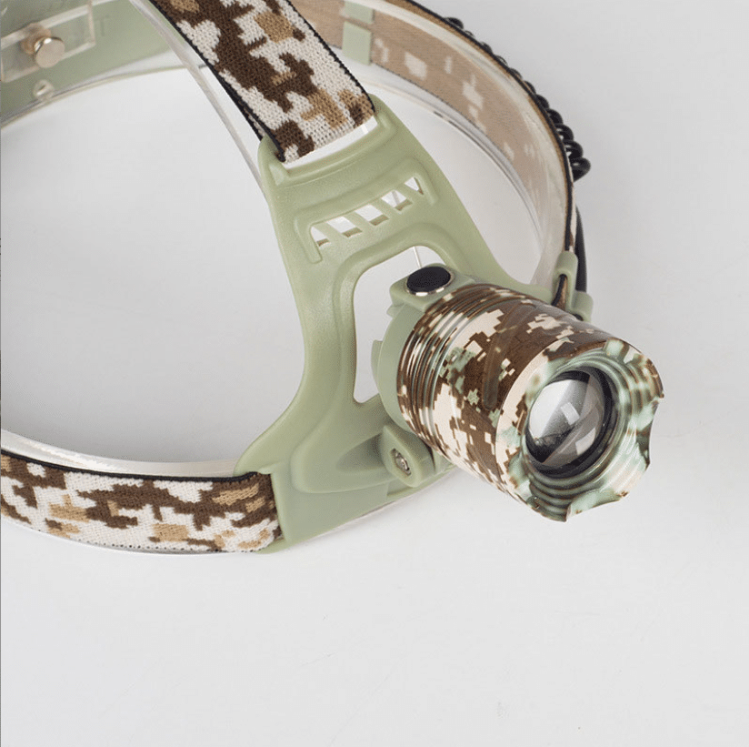 Stirnlampe mit Camouflage - leistungsstark mit 3 Einstellungen