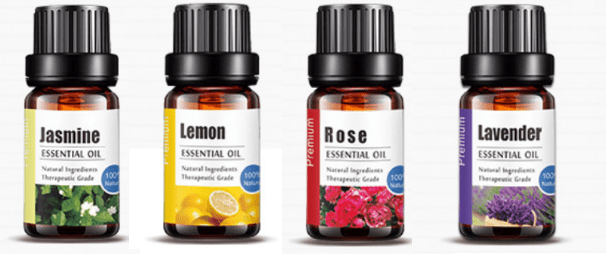 Set mit ätherischen Ölen (4 x 10 ml) - 100% rein und natürlich