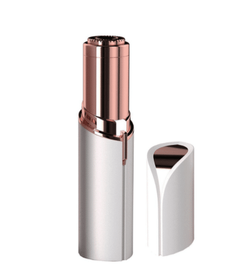 Schmerzloser Haarentferner mit LED - geformt wie ein Lippenstift