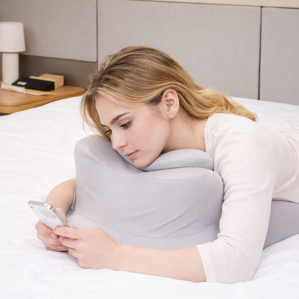 Ergonomisches Keilkissen aus Memory-Schaum mit abnehmbarem Nackenkissen