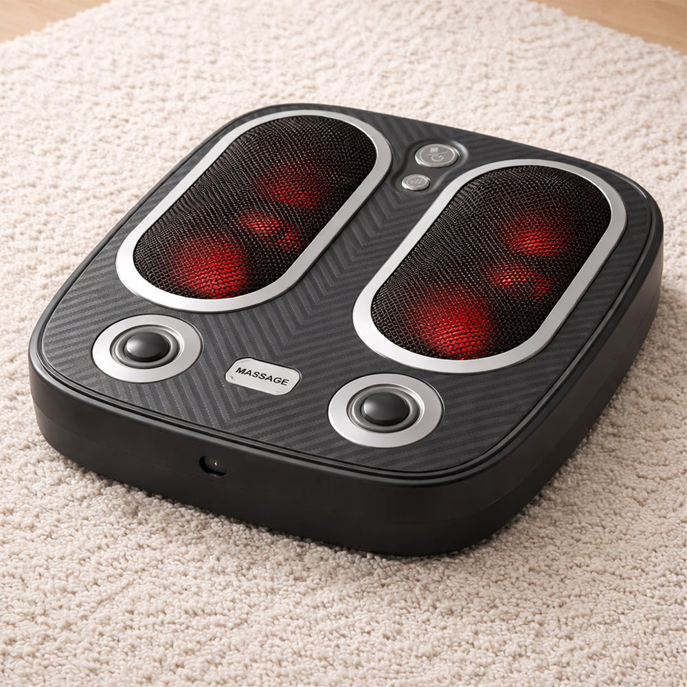 Fußmassage mit Wärme, Vibration und rotierender Massage