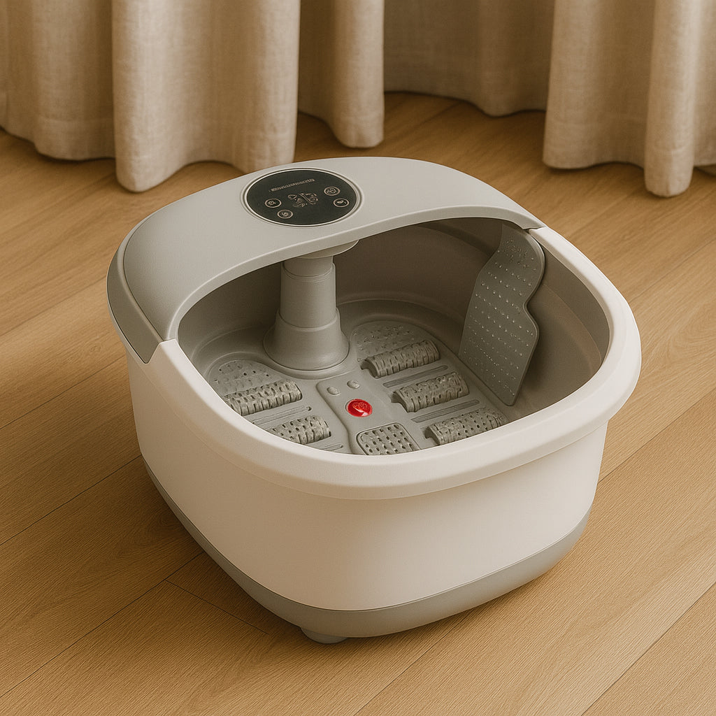 Faltbares Luxus-Fußbad mit Massage, Temperaturregelung &amp; Fernbedienung