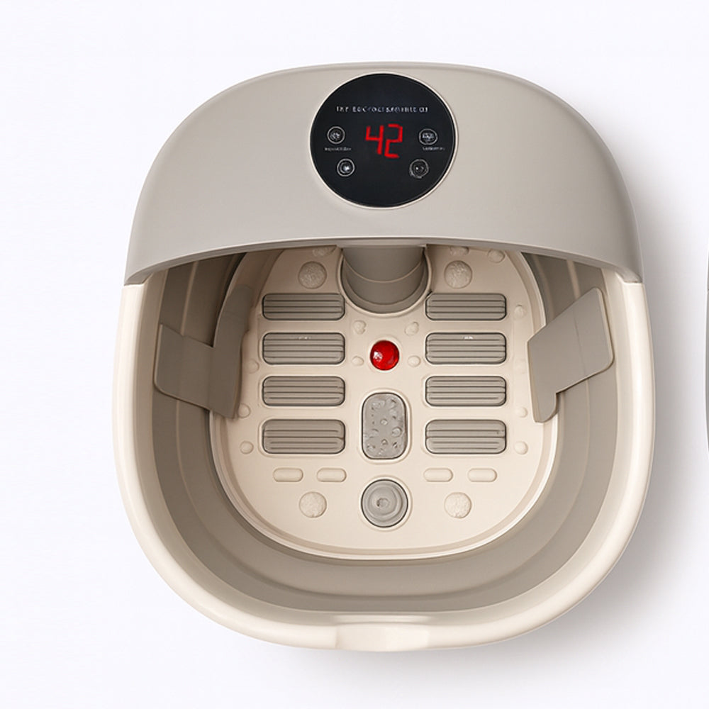 Faltbares Luxus-Fußbad mit Massage, Temperaturregelung &amp; Fernbedienung