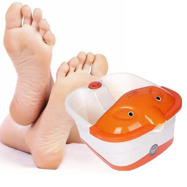 Fußbad mit Wärme- Sprudel- Vibration und Rollenmassage