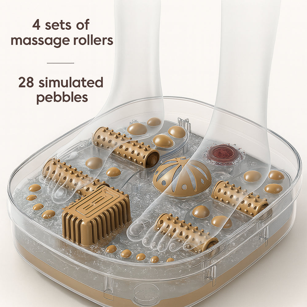 Faltbares Fußspa – Starke Wärme und Tiefenmassage