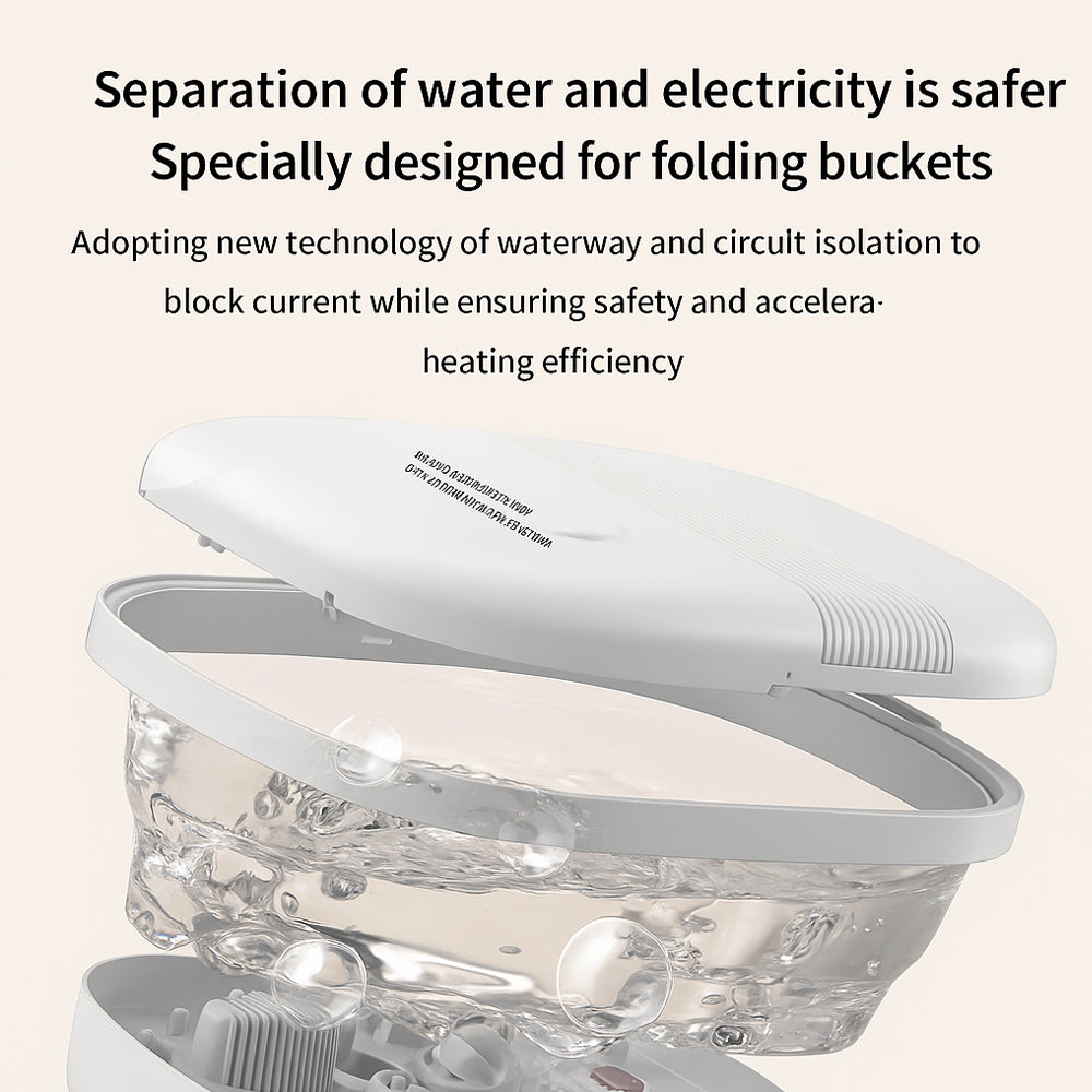 Faltbares Fußspa – Starke Wärme und Tiefenmassage