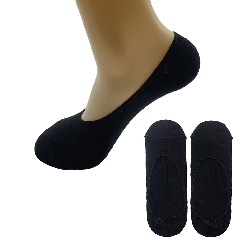 Bambus-Füßlinge 5 Paar (Schwarz oder Weiß)