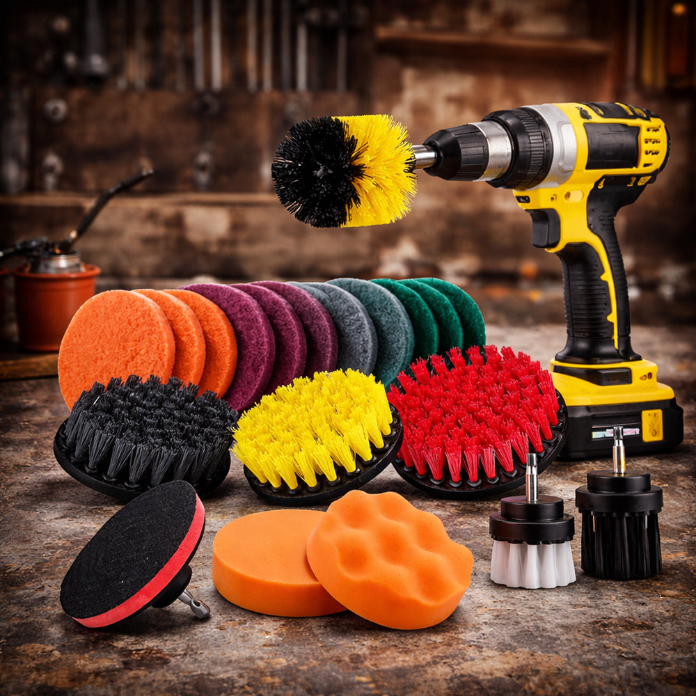 22-in-1 Bürstenset für effektive Reinigung und leichtes Schleifen