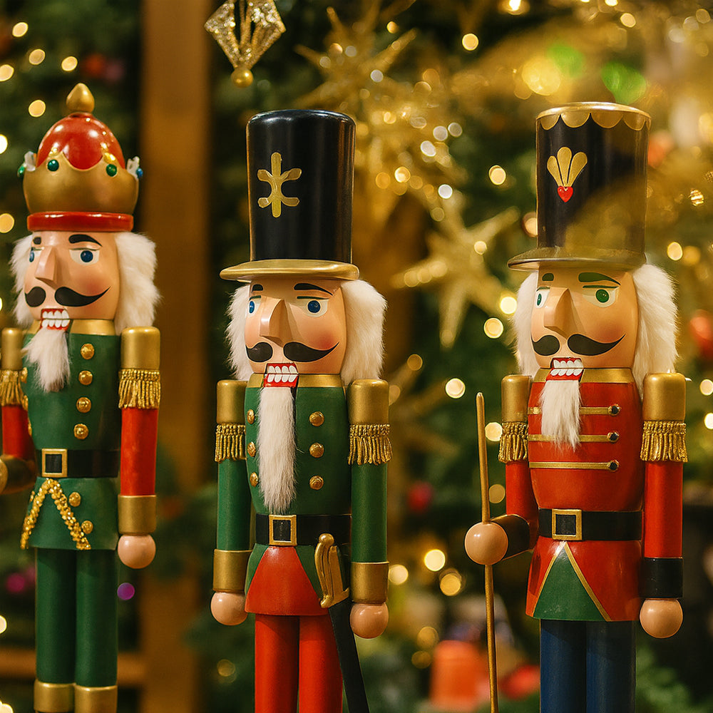 Nussknackerfiguren aus Holz – 60 cm – 4 verschiedene Figuren