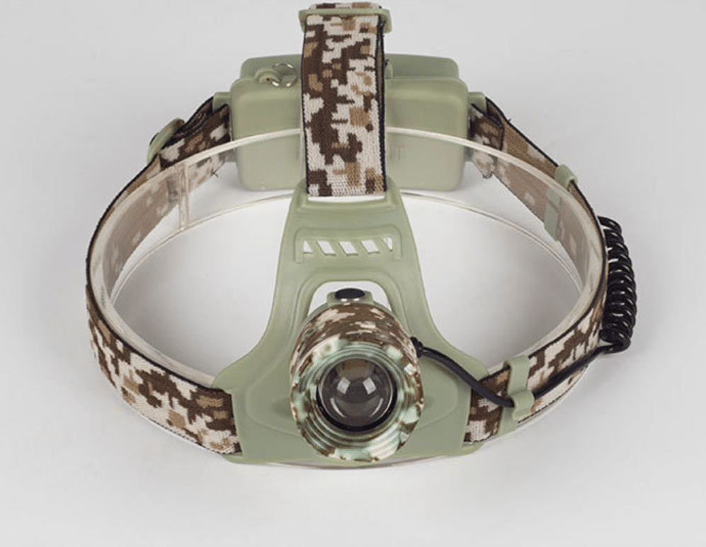 Stirnlampe mit Camouflage - leistungsstark mit 3 Einstellungen