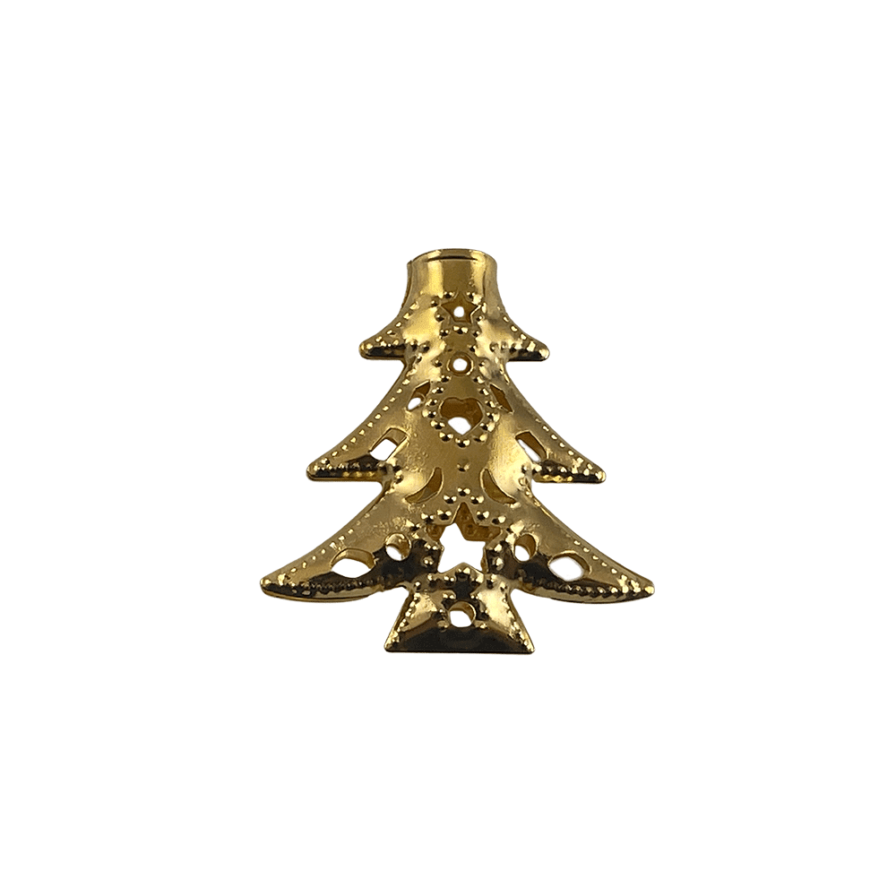 LED-Lichterkette mit goldenen Weihnachtsbäumen (3 Meter)