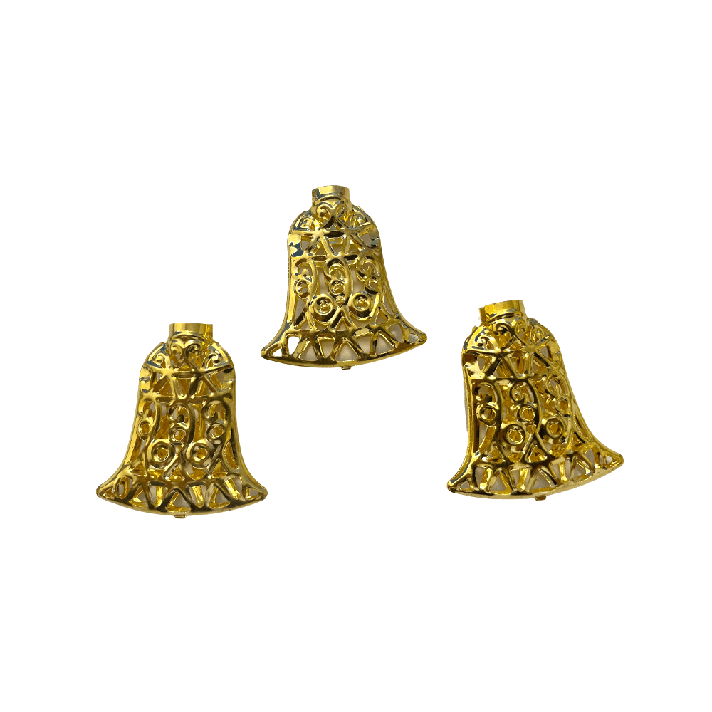 LED Lichterkette mit Glocken 20 Stk. - Gold oder Silber (3 Meter)