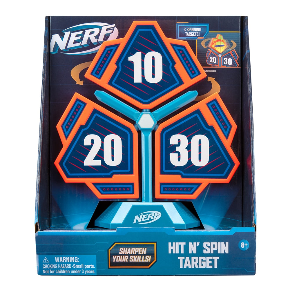 NERF Elite Hit N' Spin Zielscheibe (auch für Gel-Blaster geeignet)