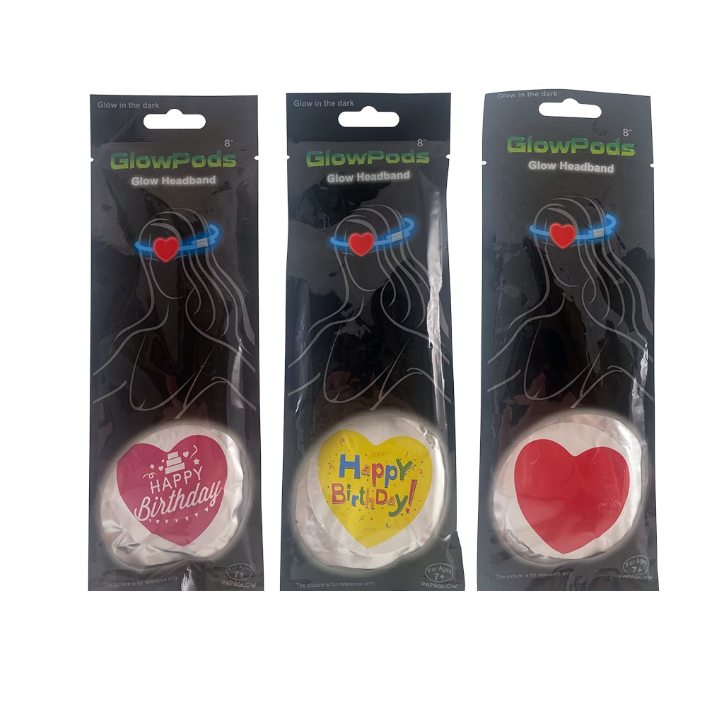 Knicklicht - Stirnband mit Herz - 3 Modelle -