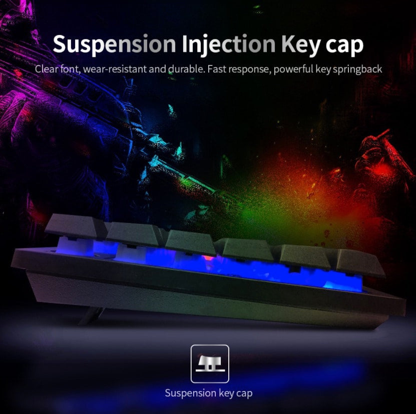 Gaming-Tastatur mit LED-Hintergrundbeleuchtung
