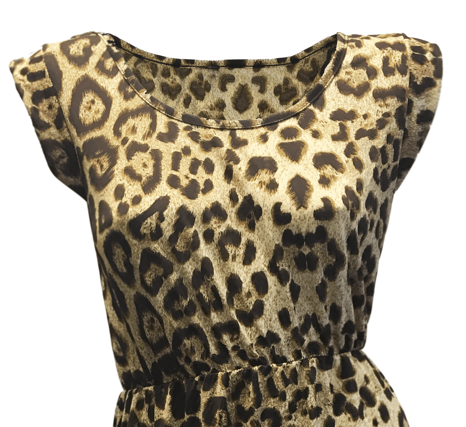 Sommerkleid mit Leopardenmuster