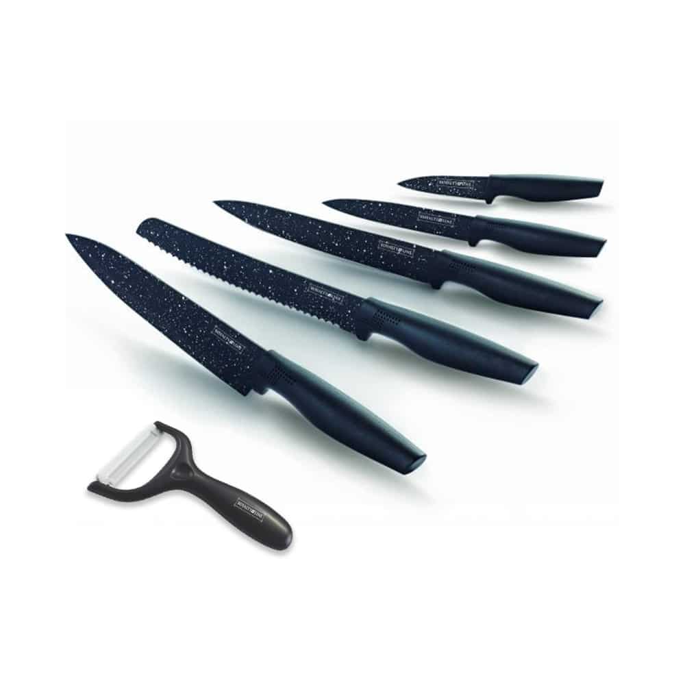 Messerset (4-teilig + Schäler) Royalty Line mit Marmorbeschichtung