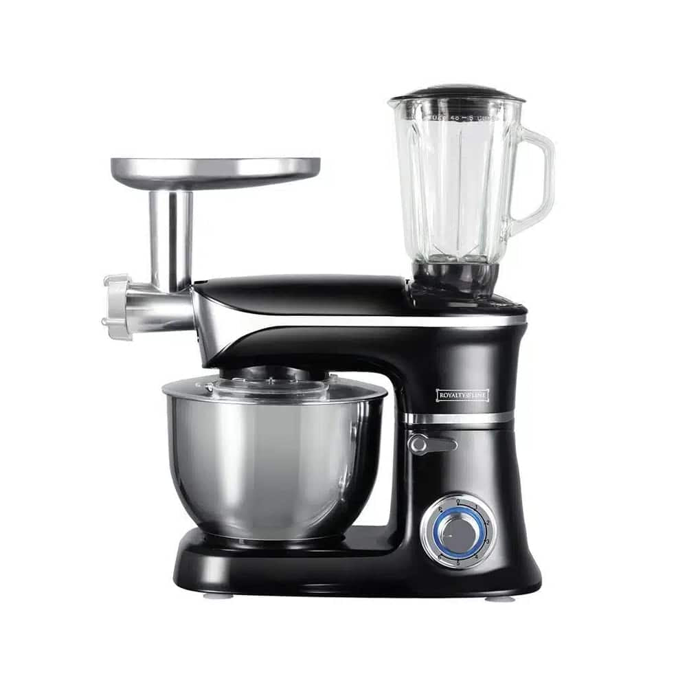 Küchenmaschine 3-in-1 1900 Watt Rot, Schwarz oder Silber (Blender, Fleischwolf und Rührmaschine)