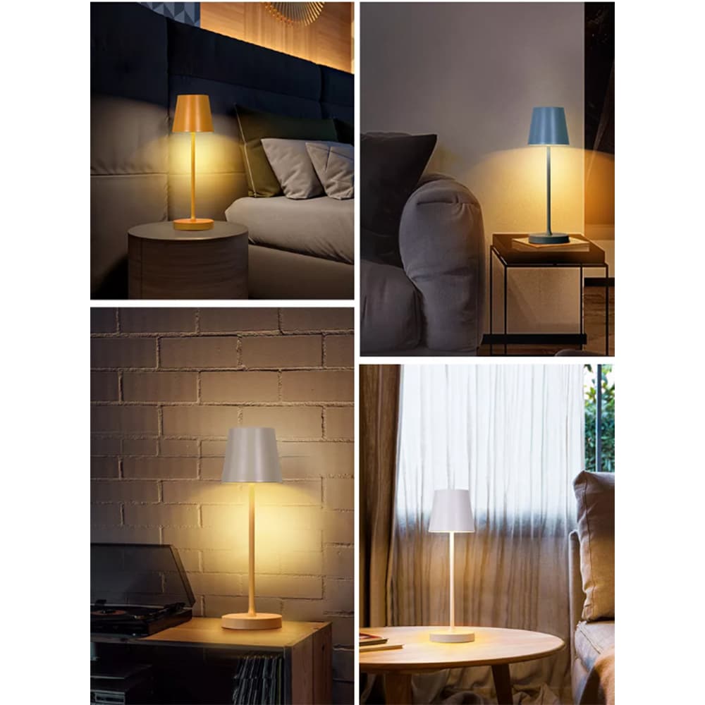 LED-Tischlampe mit Touch-Funktion – kabellos – viele Farben
