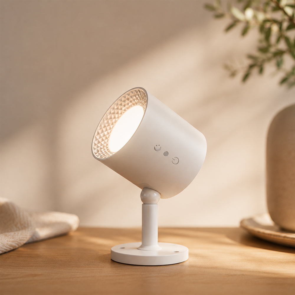 LED-Nachtlampe 360° drehbar, magnetisch, 3 Farbtemperaturen – weiß oder schwarz