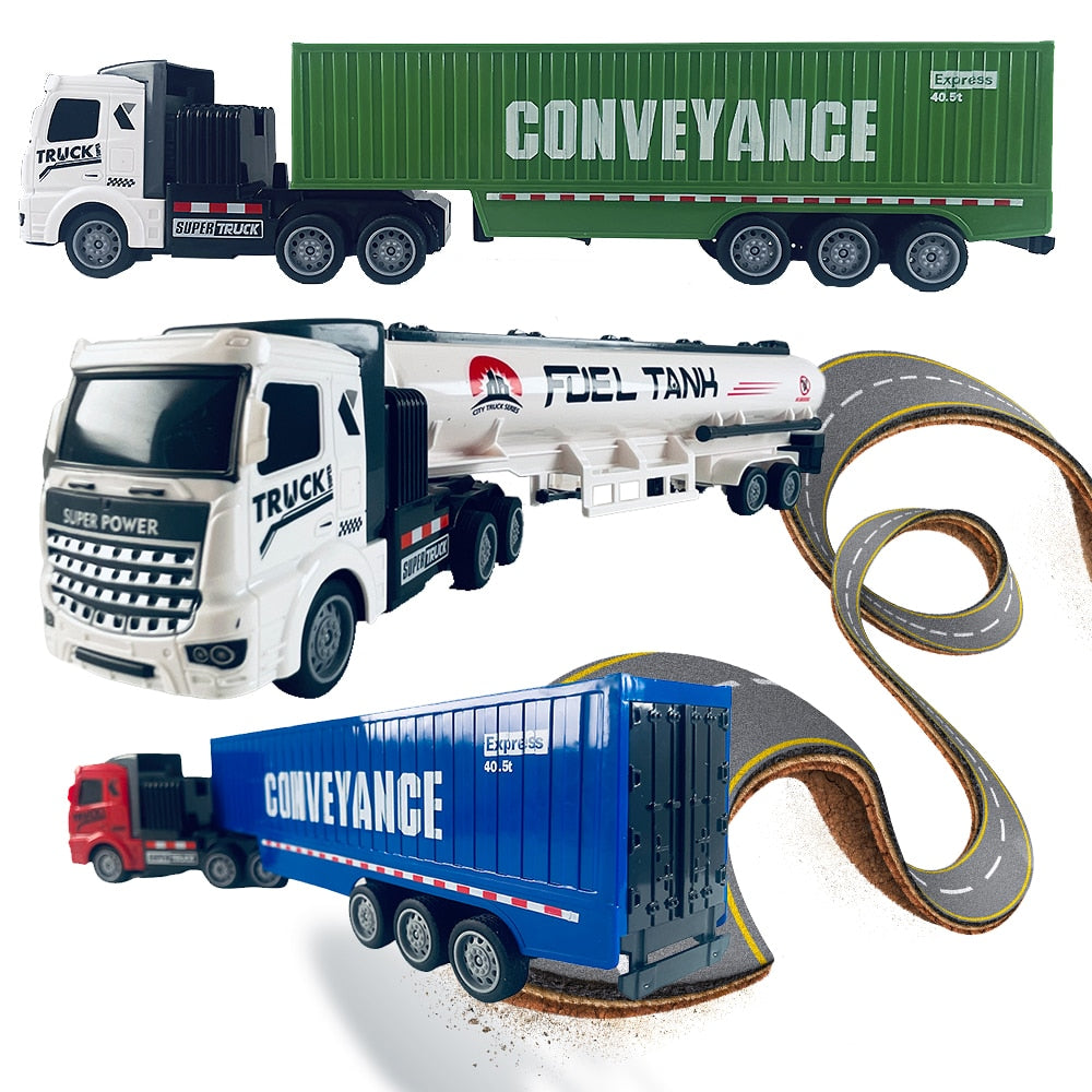 Ferngesteuerter LKW mit Anhänger 1:48 Modell ”Fuel Tank” oder ”Conveyance” -