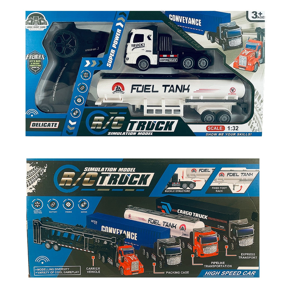 Ferngesteuerter LKW mit Anhänger 1:48 Modell ”Fuel Tank” oder ”Conveyance” -