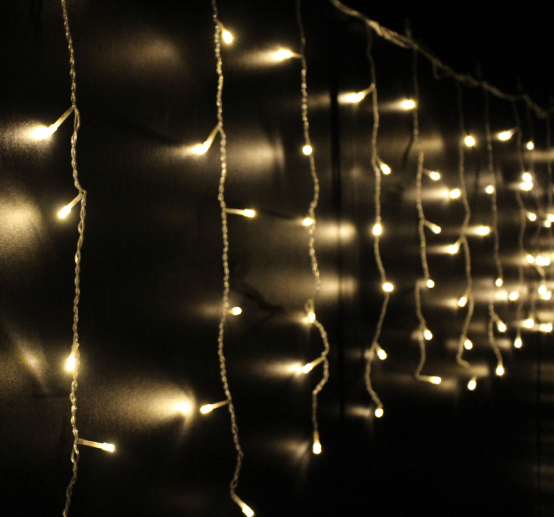LED Eiszapfenlicht - Warmweiß - 95 LED (3 Meter)