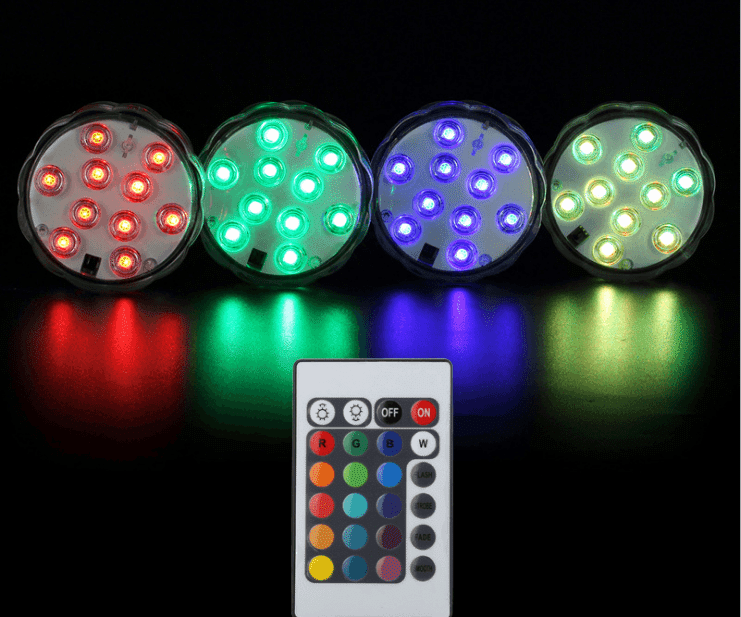 LED-Licht mit 16 verschiedenen Farben (wasserfest) inkl. Fernbedienung