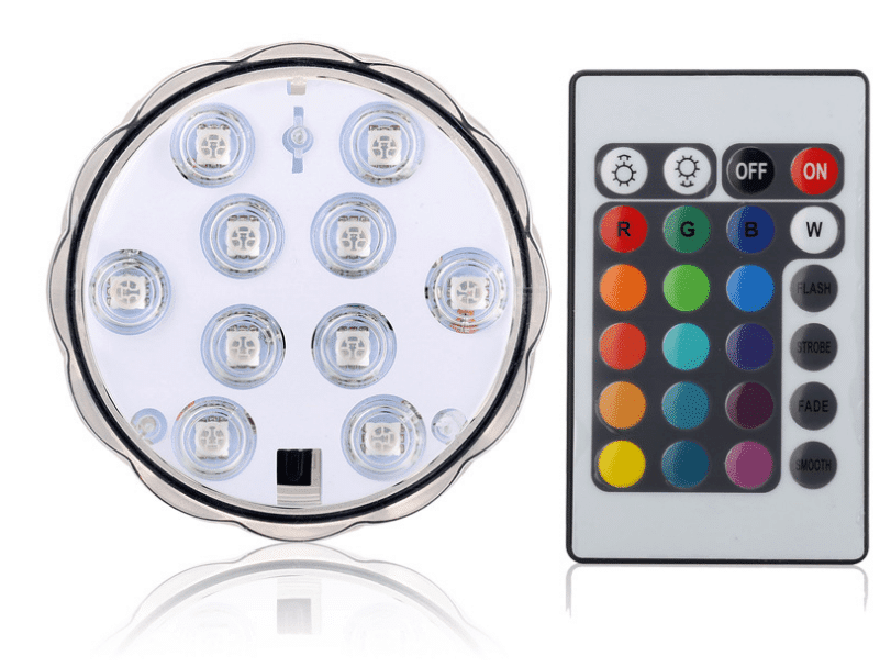 LED-Licht mit 16 verschiedenen Farben (wasserfest) inkl. Fernbedienung